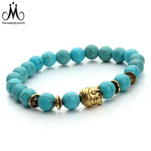 Turquoise Agate Regalite Bijoux En Pierre de Lave Bracelet Homme Perle De Pierre Gemme