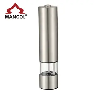 Hot Sales Wholesale Stainless Steel Electric Salt And Pepper Grinder With Led Light