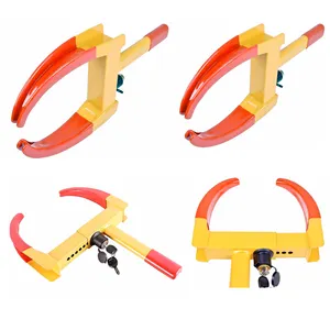 Hot sale Yellow security wheel clamp lock for car and motorcycle Manufacturer Best Car Security Wheel Lock