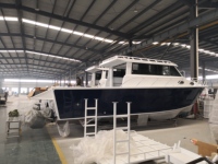 Bateau de pêche de cabine de loisirs de yacht de luxe en aluminium de 30ft Gospel avec moteur diesel intérieur