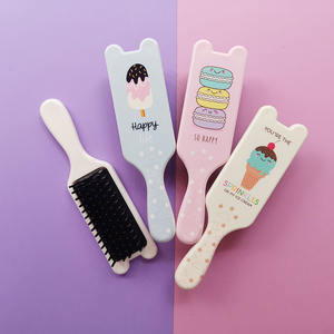 OEM moda desenredador cepillo de pelo de plástico encantador cepillo de pelo niñas Mini cepillo de pelo de paleta - Product Image 5