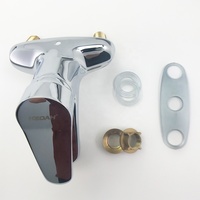 Robinet de lavabo moderne sans plomb, monocommande, monotrou, 4 pouces, mitigeur eau chaude et froide, en céramique