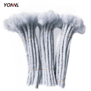 Extensions de cheveux au crochet tressées souples style Reggae Human Dreadlocks, tresses Afro Kinky <span class=keywords><strong>Dread</strong></span> Locs pour femmes africaines - Product Image 3