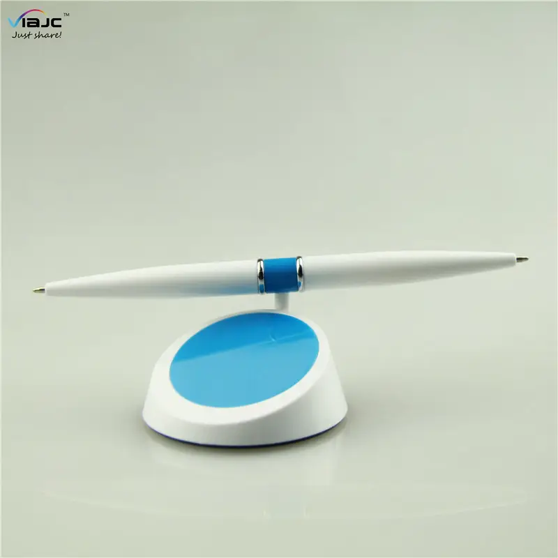 2018 gifts corporate flying Rotating table conter pen with both end ballpoint