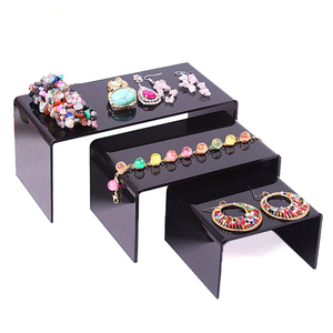 Présentoir de bijoux transparents, étagère en <span class=keywords><strong>plexiglas</strong></span> pour Bracelets, colliers et boucles <span class=keywords><strong>d</strong></span>'oreilles, 3 pièces, Mobile, jouet, vente en gros, pièces - Product Image 1