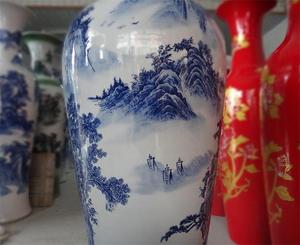 <span class=keywords><strong>Jarrones</strong></span> de Piso Grandes de Cerámica China, Diseño Clásico Azul y Blanco 2021, Económicos - Product Image 6