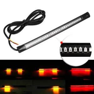 M0067 48 Led Luz Universele Flexibele Motorfiets Licht Strip Staart Motorfiets Onderdelen Remstop Richtingaanwijzer Led Licht Voor Motorfiets