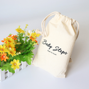 6 OZ ขนาดเล็กผ้าฝ้ายอินทรีย์ <span class=keywords><strong>Draw</strong></span> <span class=keywords><strong>String</strong></span> กระเป๋าที่กำหนดเองการพิมพ์โลโก้ - Product Image 2