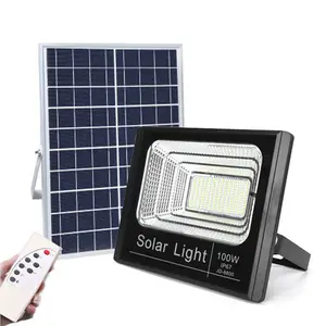 Remote Control Solar Powered LED Floodlight 100W 150W 200W Solar Flood Light 200W