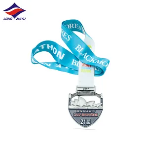 3d Medals Longzhiyu 15 Years Supplier Custom Hollow Out Medals Personalized 3D Marathon Medal Sports Metal Medallion Running Winner Awards