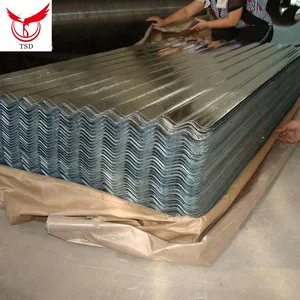 Lamiera zincata ondulata copertura alluminio zinco 18 Gauge lamiera d'acciaio, lamiera d'acciaio laminata a freddo TSD acciaio laminato a freddo 30-275g/m2