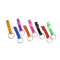 Mini décapsuleur portable en aluminium pour porte-clés, gravure laser, logo personnalisé, options de couleurs, style tendance pour la poche