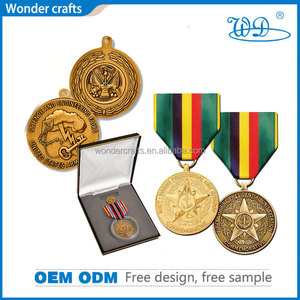 เหรียญและริบบิ้นชุบทองแบบแข็งเคลือบแบบแข็งเหรียญรางวัลตามสั่ง - Product Image 5