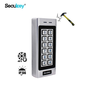 Không thấm nước secukey 12-28V AC/DC Backlit Bàn Phím Ngoài trời kiểm soát truy cập cửa duy nhất Wiegand <span class=keywords><strong>Reader</strong></span> - Product Image 3