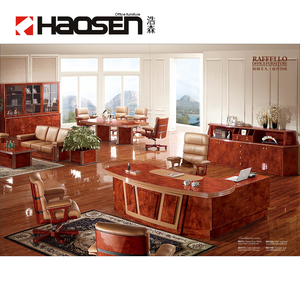 Rolls 6831 Latest Comfortable <strong>Walnut</strong> Luxury High Class Table Office Wooden Executive Office <strong>Desk</strong> - Product Image 3