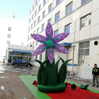 Arbre gonflable géant 10 m, fleur artificielle avec lumière led, pour décoration