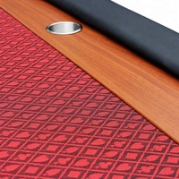 Table de Poker en acier inoxydable pour 10 joueurs, plateau ovale, 96x43 pouces, Racetrack, avec pied sur socle