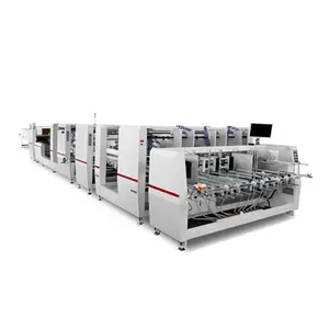 Automatic Carton Lock Bottom Paperboard Folding Gluing Machine