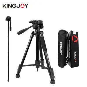 KIONGJOY ayarlanabilir en iyi ekonomik marka profesyonel hafif kamera tripodu DSLR için standı