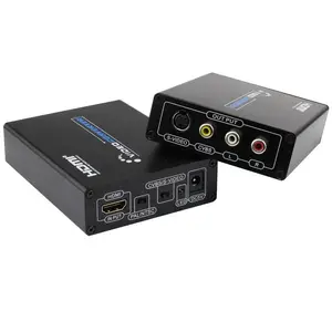 Преобразователь HDMI в Композитный S-видео с поддержкой PAL/NTSC 1080P HDMI в AV аудио видео преобразователь