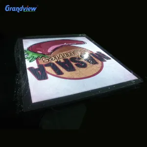 Super slim montado na parede tamanho personalizado led backlight cartazes quadro