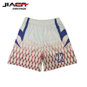 Shorts de basket-ball pour hommes, blancs, neufs, en gros, personnalisés, 100% polyester, sublimés - Product Image 5