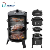 3 in 1 Smokeless Charcoal Barbecue Grill, Smoker