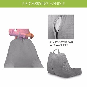 Repos lit lecture et TV oreiller avec accoudoirs grand <span class=keywords><strong>coussin</strong></span> en mousse à mémoire de forme déchiqueté pour les femmes enceintes coccyx lombaire bas du dos - Product Image 3