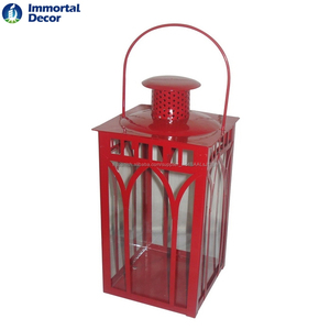 Color rojo <span class=keywords><strong>casa</strong></span> en forma de metal vela para la decoración casera - Product Image 4