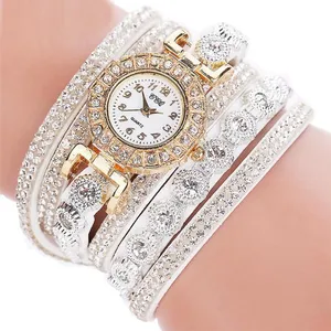 Montre-Bracelet 2018 relogio masculino Quartz Femmes PU En Cuir Strass Montre Bracelet Montres Heures Horas