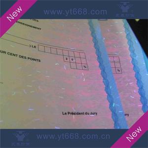 Impresión de logotipo invisible Papel DE SEGURIDAD Fibra Marca de agua Papel y certificado Papel de diploma Impresión de cartón - Product Image 6