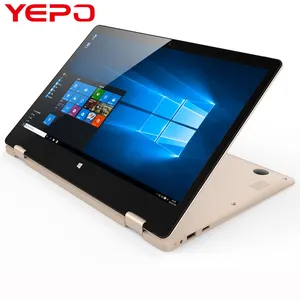 Yepo Convertible 2 In 1 Notebook Yoga Stijl 360 Graden Roterende Notebook Touch Panel Celeron N3350 4 + 32G met Ssd Ondersteuning