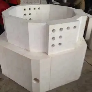 Pembuatan Botol Kaca Tungku Digunakan Fused Cast Tahan Api AZS Brick untuk Tungku Smelting Kaca