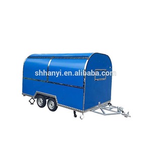 Móvil de acero inoxidable perro caliente expendedoras carro remolque helado Foodtruck con gran calidad - Product Image 2