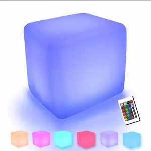 Outdoor led meubels 30 cm 40 cm 50 cm 60 cm 80 cm led cube seat en tafel