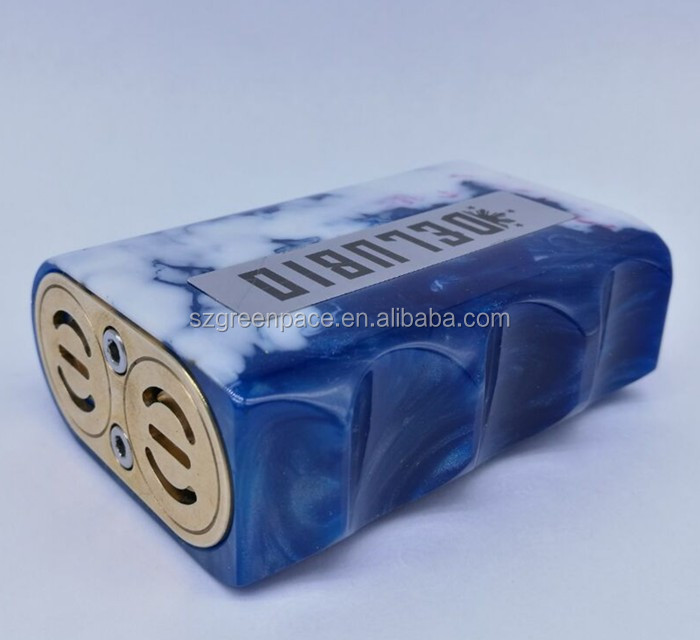 Популярный 2017 термостойкий бокс-мод из смолы, электронная сигарета, вейп-бокс, Delubio mod