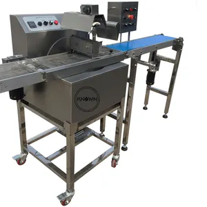 2022 Automatische 60Kg Biscuit Chocolade Coating Lijn Hoge Efficiënte Machine Enrober Chocolade Machine