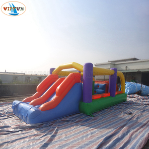 Petit obstacle gonflable coloré gonflable Offre Spéciale avec le château plein d'entrain de maison de glissière à vendre - Product Image 3