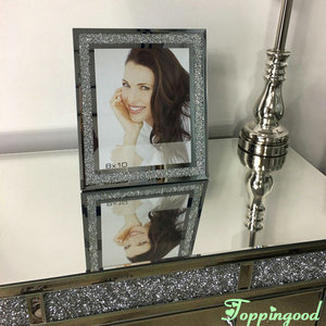<span class=keywords><strong>Marco</strong></span> de <span class=keywords><strong>fotos</strong></span> de <span class=keywords><strong>cristal</strong></span> con imagen llena de diamantes para regalo de recuerdo de boda - Product Image 2