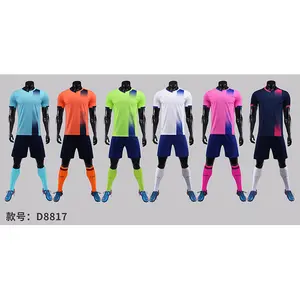 Alta calidad de los niños conjuntos de ropa de niños de manga corta uniformes de fútbol de niños chándal diseño Jersey
