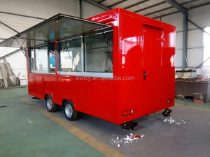 Camion de restauration mobile en aluminium et fibre de verre, <span class=keywords><strong>prix</strong></span> d'usine, neuf, pour café/glace/<span class=keywords><strong>crêpes</strong></span>, avec option bonbons - Product Image 1