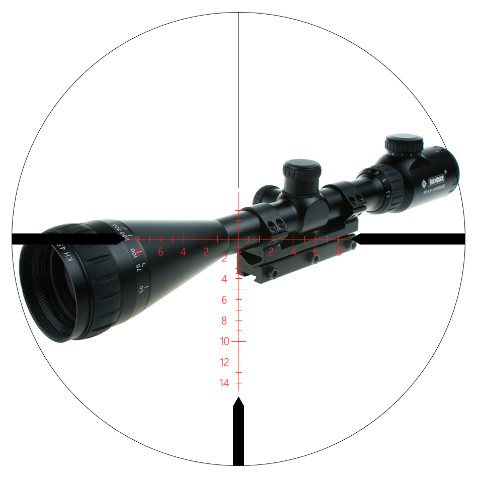 KH 4-12x42AOE оптический прицел на большие расстояния с креплением для охоты