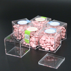 Caja de Acrílico Cuadrada para Empaque de Gomitas de Cristal Lucite, Caja para Ositos de Goma para Promoción - Product Image 6