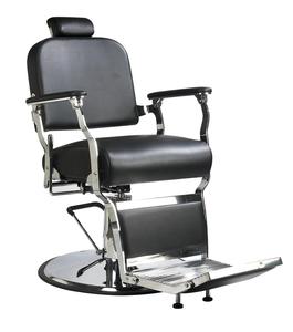 Erkekler için ergonomik şişme saç kesimi Salon sandalyesi sentetik deriden yapılmış berber dükkanları için siyah moda mobilya - Product Image 4