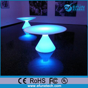 Bar muebles led <span class=keywords><strong>se</strong></span> encienden mesa, plástico rgb del cambio del color de mesa iluminada - Product Image 3