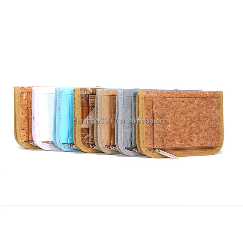 China factory custom made cork passport holder,eco-friendly lightweight business card holder,multifunction cork wallet