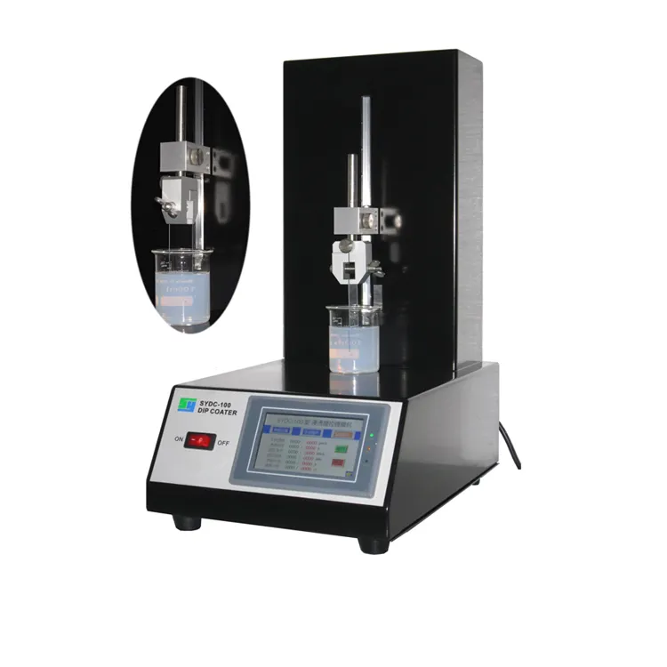 Programmable desktop sol gel glass dip coating machine for TiO2 nanofilms on FTO glasses