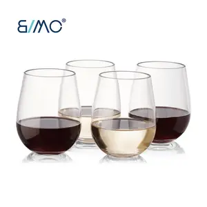 غير قابلة للكسر كأس النبيذ كأس نبيذ من الأكريليك 16oz 450 مللي شرب كوب من البلاستيك