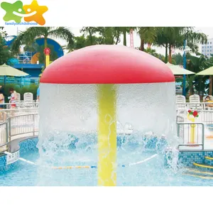 Mushroom water spray plastic slide water park prices,water play equipment