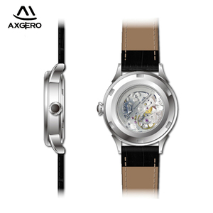 Montre <span class=keywords><strong>automatique</strong></span> en acier inoxydable résistante à l'eau <span class=keywords><strong>5</strong></span> ATM pour homme Axgero Luxury - Product Image 2
